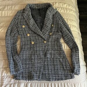 SHEIN Plaid Pattern  Women Blazer Size Small